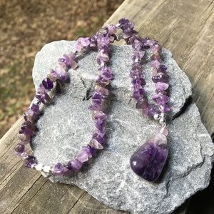 Amethyst pendant Necklace